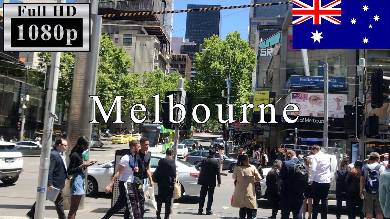 🇦🇺🎄Melbourne Walk 4K 60fps - Swanston Street in Christmas Season -