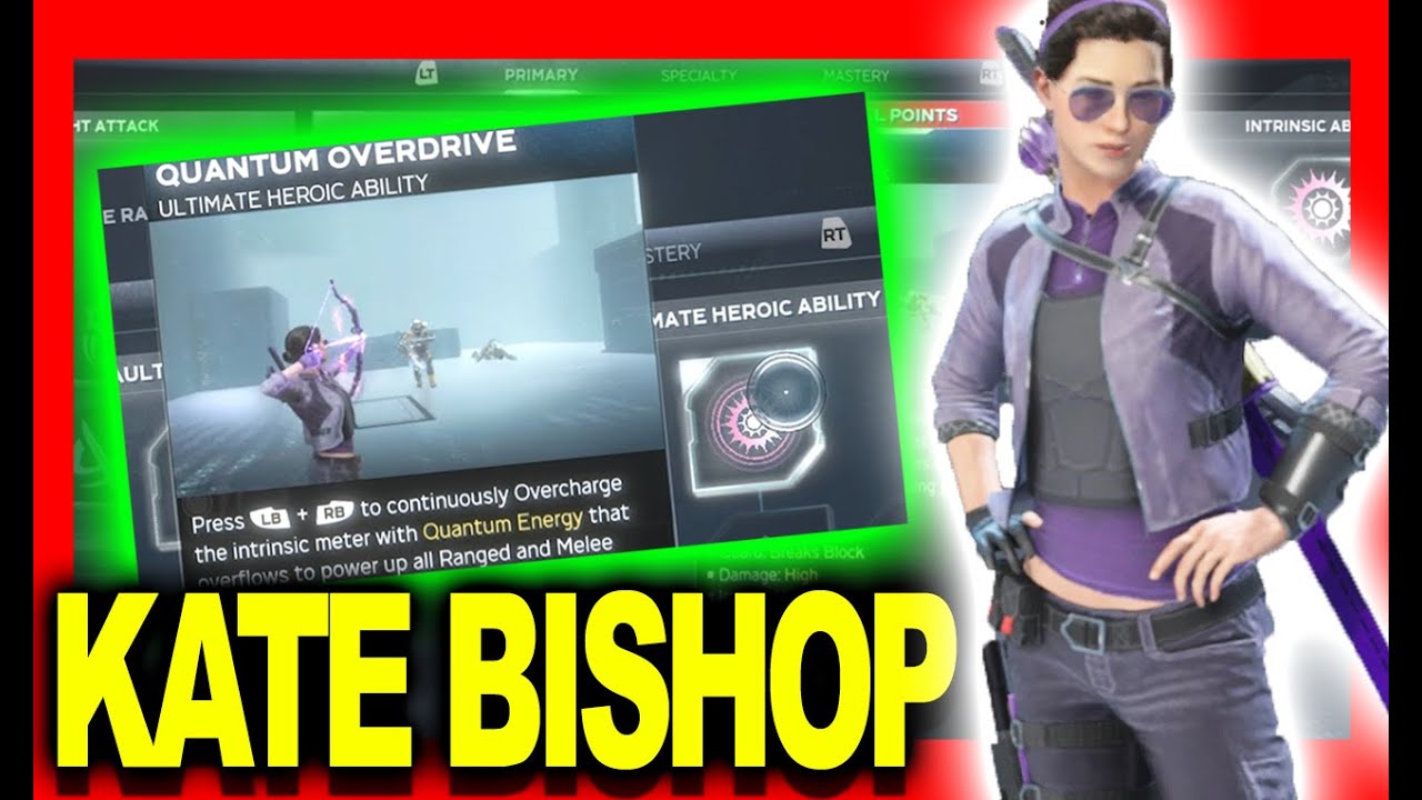 Kate Bishop All Skills! Marvel's Avengers Skill Tree