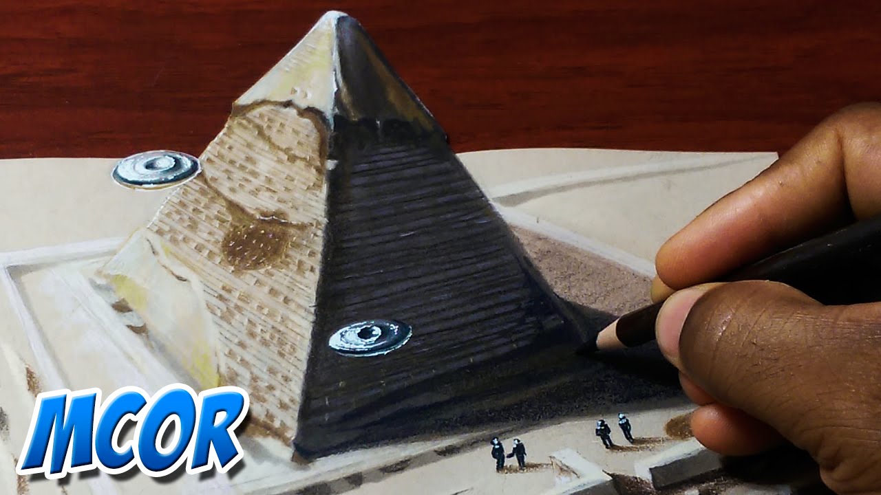 Dibujando una Piramide 3D - Illusion Optica