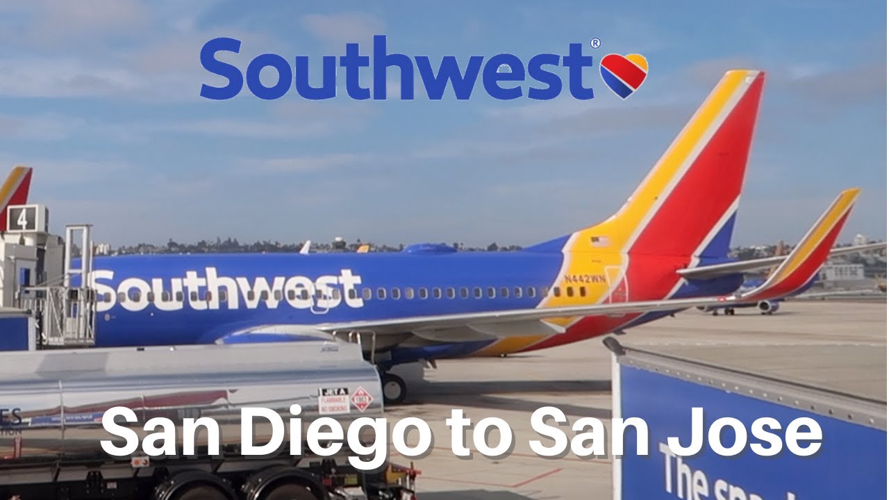 San Diego to San Jose | TRIP REPORT | Southwest Airlines WN 2247  Boeing 737-700