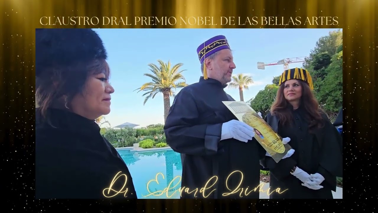 Empresaria Magazine Honorary Doctorate de las bellas Artes to Dr. Eduard Irimia CEO at Isuccess