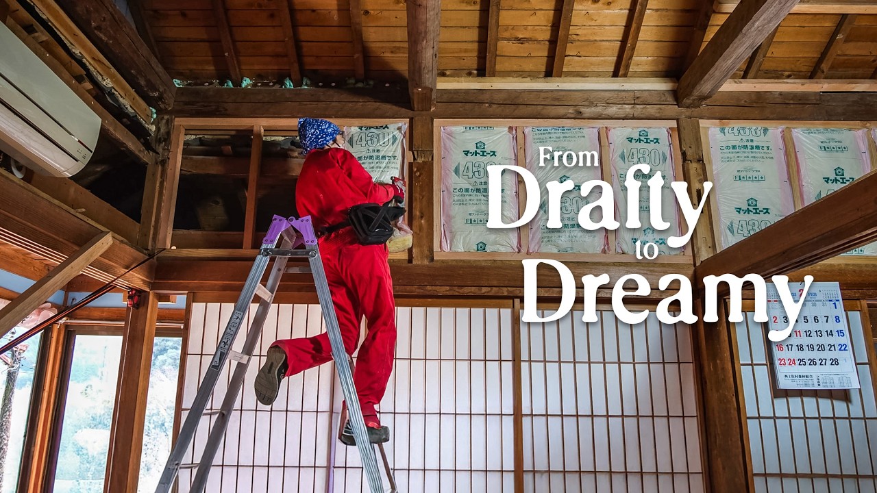 We started insulating the main part of our century-old Japanese house