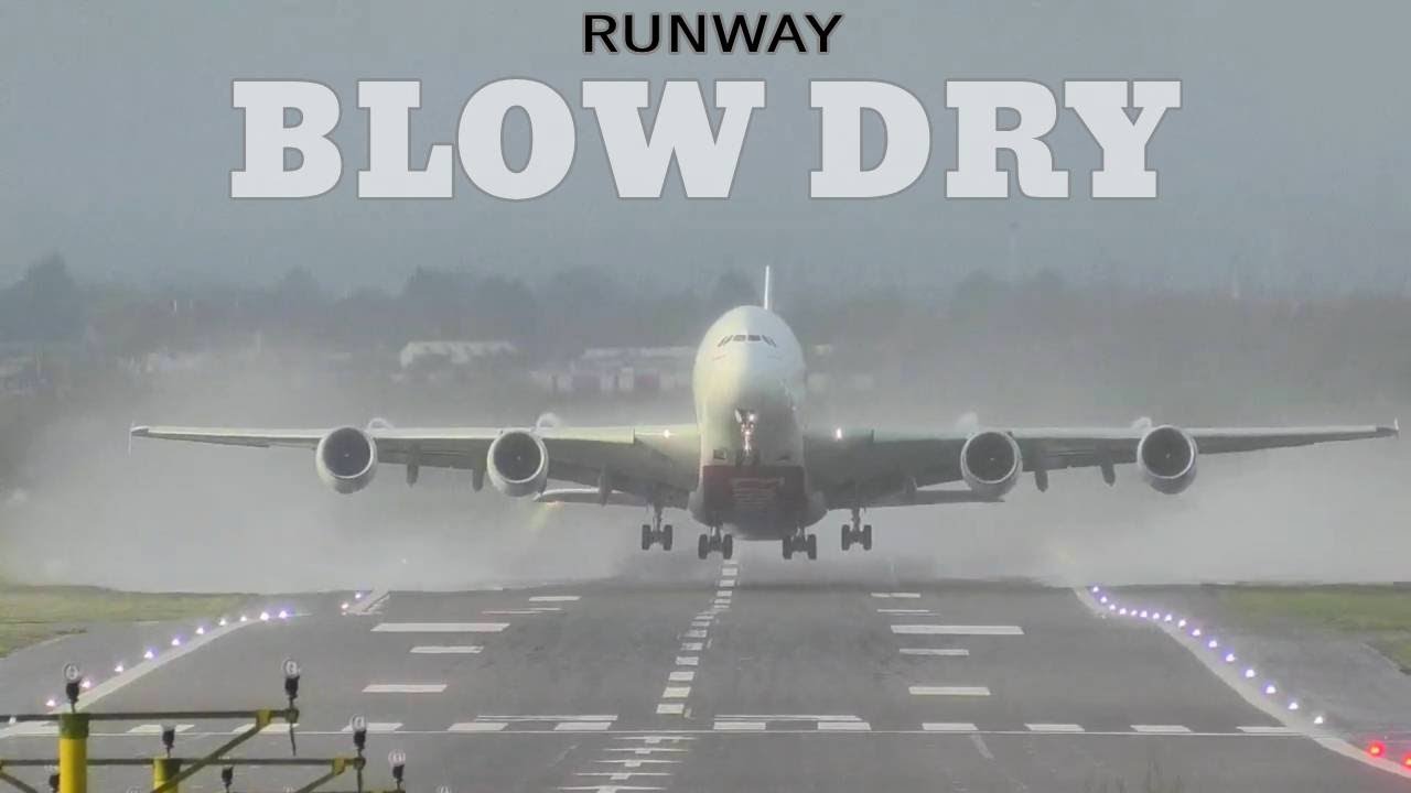 Airbus A380-800 ✈️Sends Spray Everywhere TAKING OFF at Birmingham Airport ( BHX )