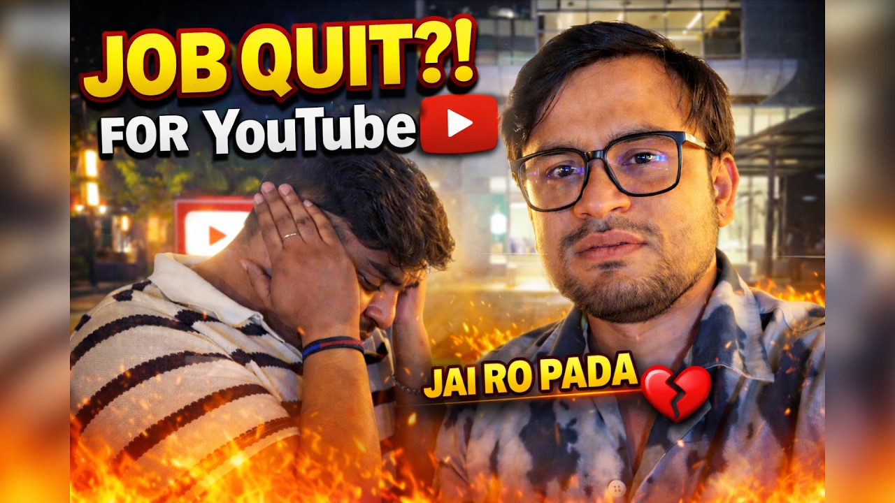 I Quit My Job For YouTube?! 😱 Emotional Moment | Jai Rone Laga 😢 💔 | Vlog 58