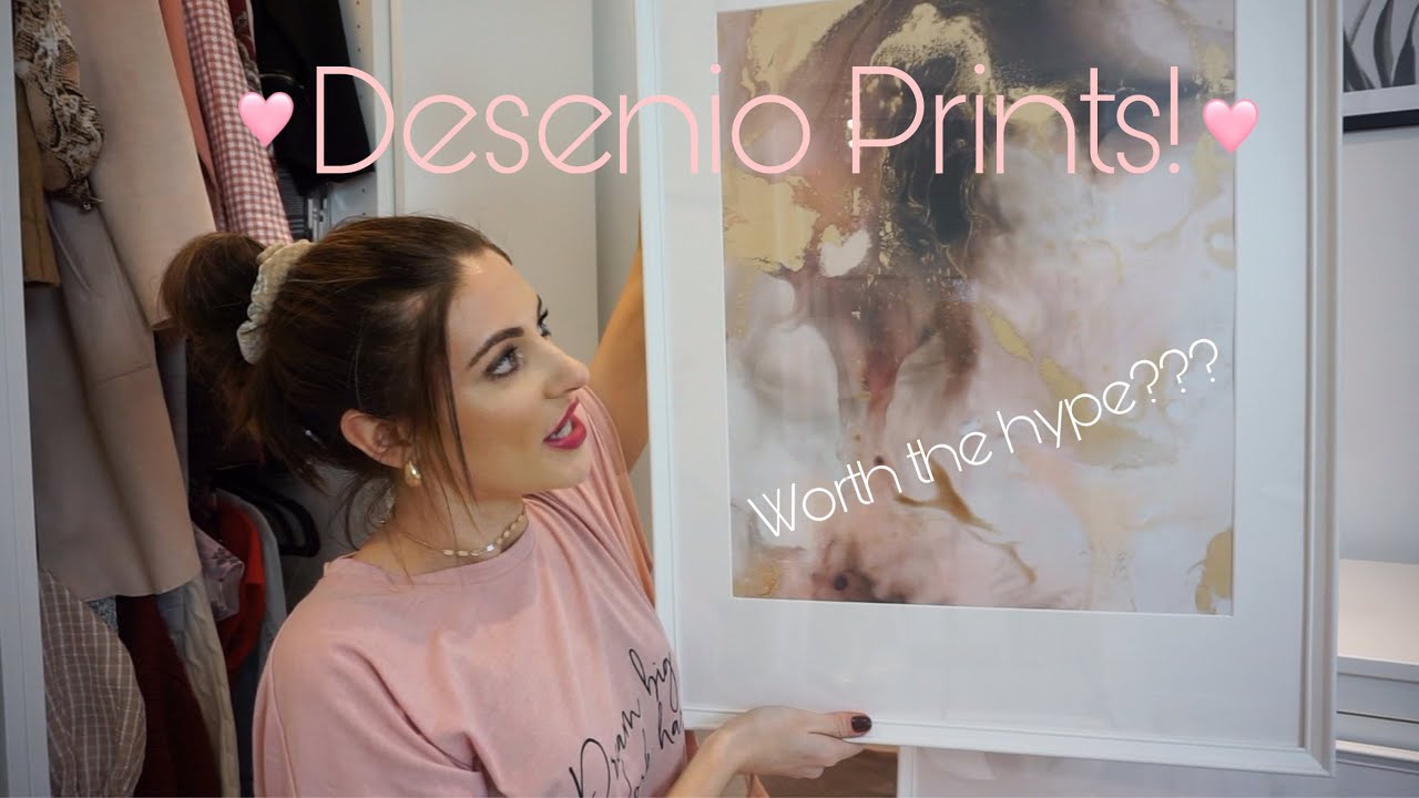 Desenio prints unboxing 2020 | how they come packaged + framed using IKEA frames