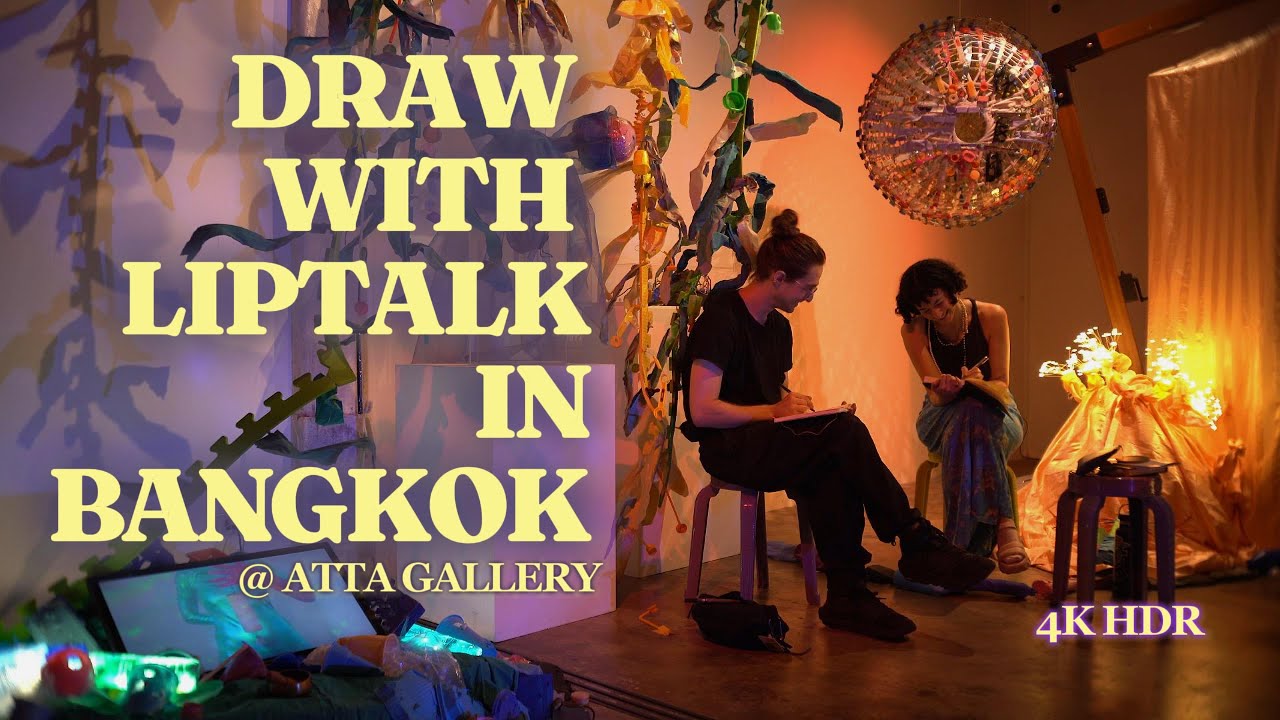 Interview with Liptalk - Draw in a Bangkok gallery