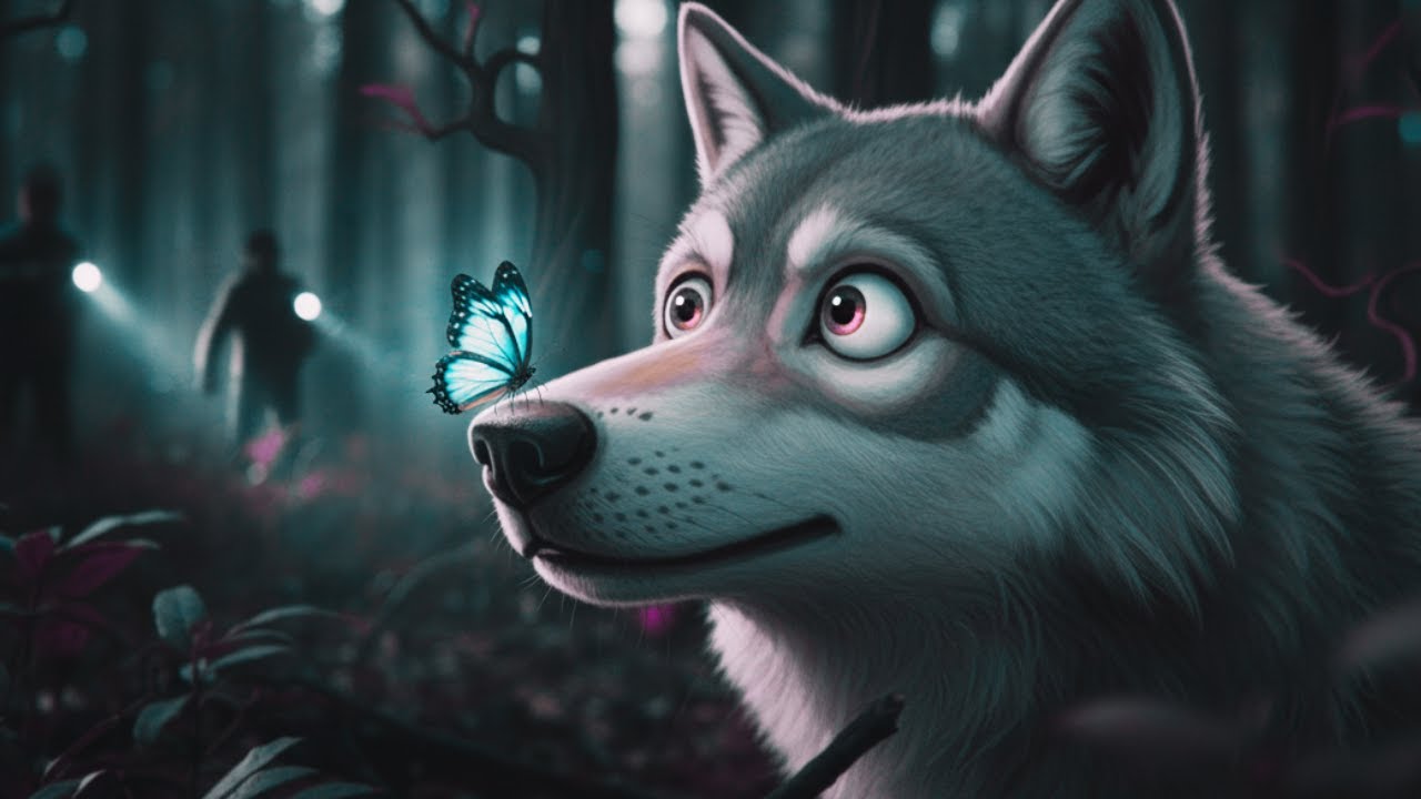 🐺 ¡El Gigante y la Pequeña! El Lobo y la Mariposa Mari en el bosque 🦋 | FaunaSaga