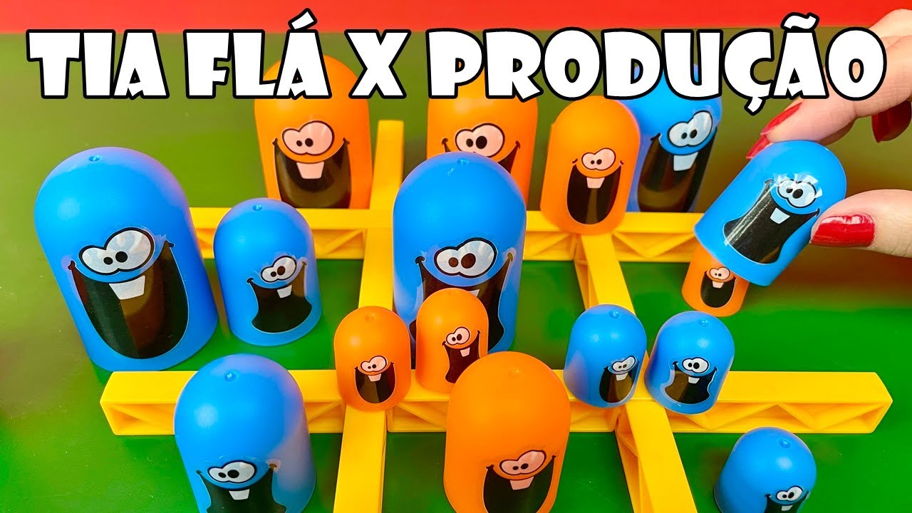JOGO DA VELHA MALUCO! Tia Flá X Produção