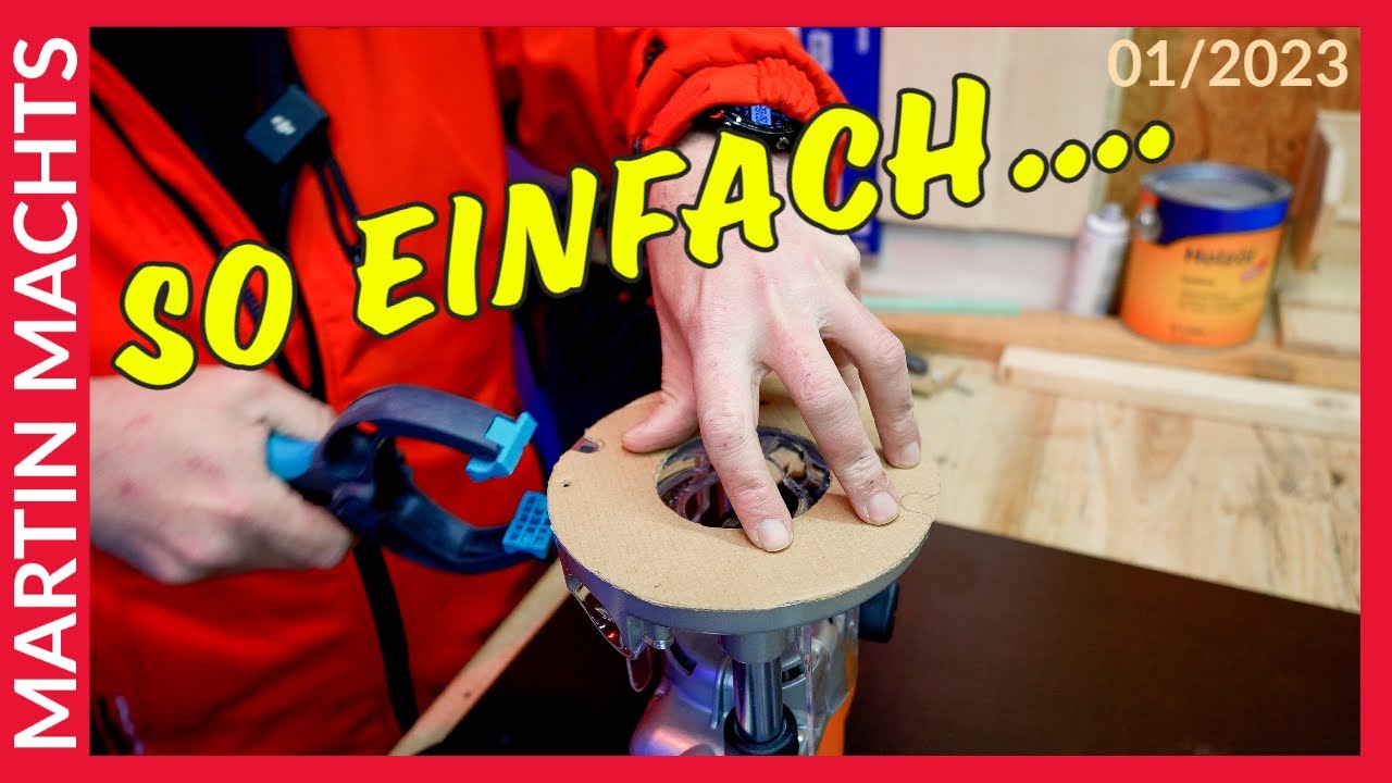 Fortsetzung: Einbau der Triton Oberfräse in den Frästisch - #martinmachts #006 01/2023