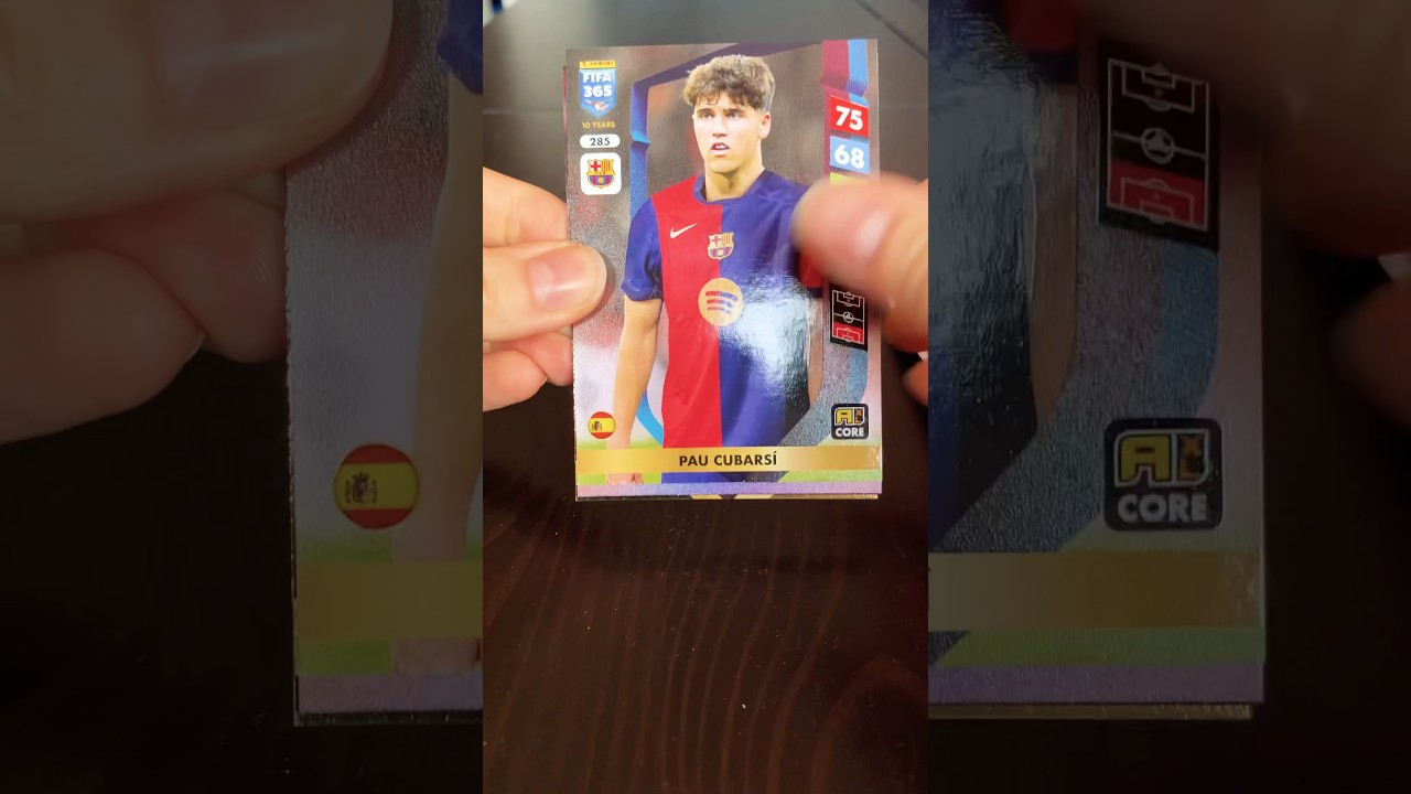 Searching for Momentum - Panini FIFA 365 2025 Adrenalyn XL Pack Opening, we have Cubarsi from Barca