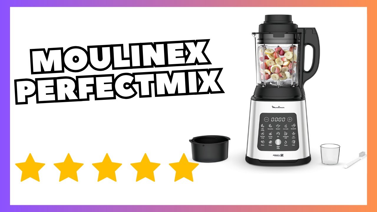 Moulinex PerfectMix Cook - Batidora de vaso de 1400W,
