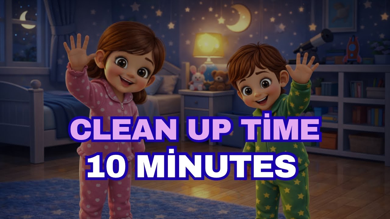 Clean Up Room for Kids | 10 Minute Room Cleanup Challenge ⏱️