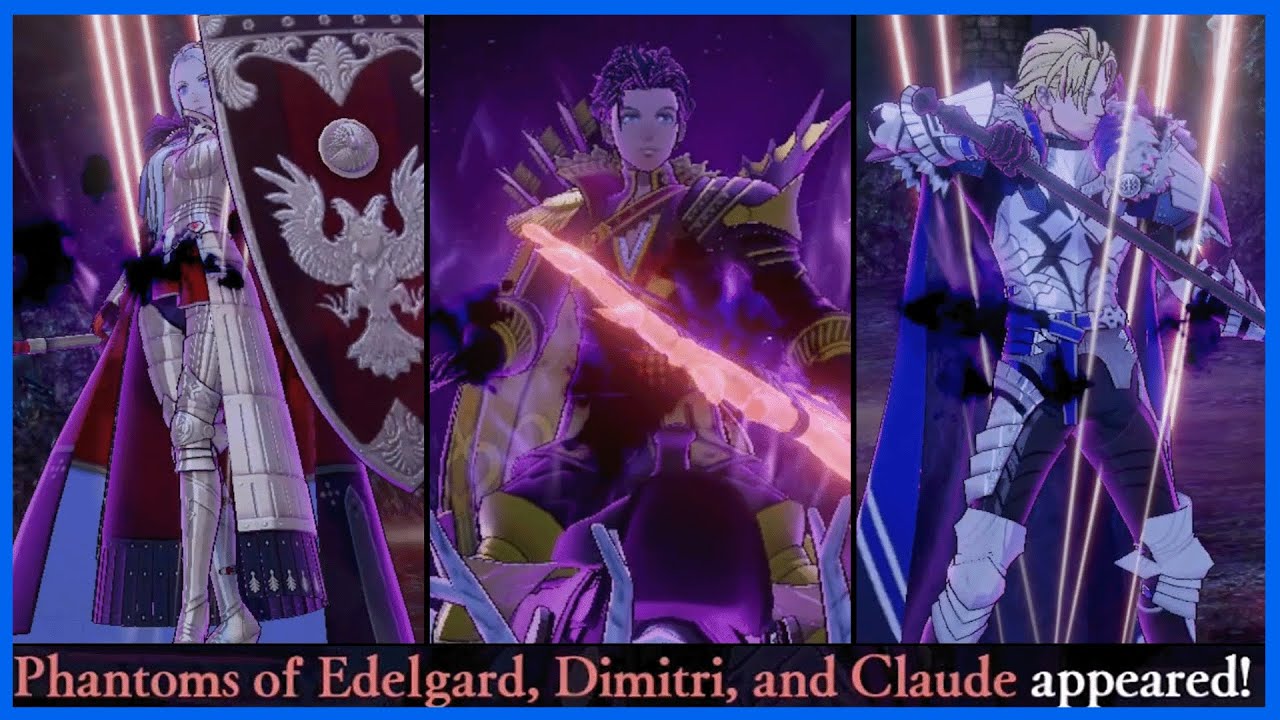 Edelgard, Dimitri and Claude react to their own Phantom - Fire Emblem Warriors Three Hopes