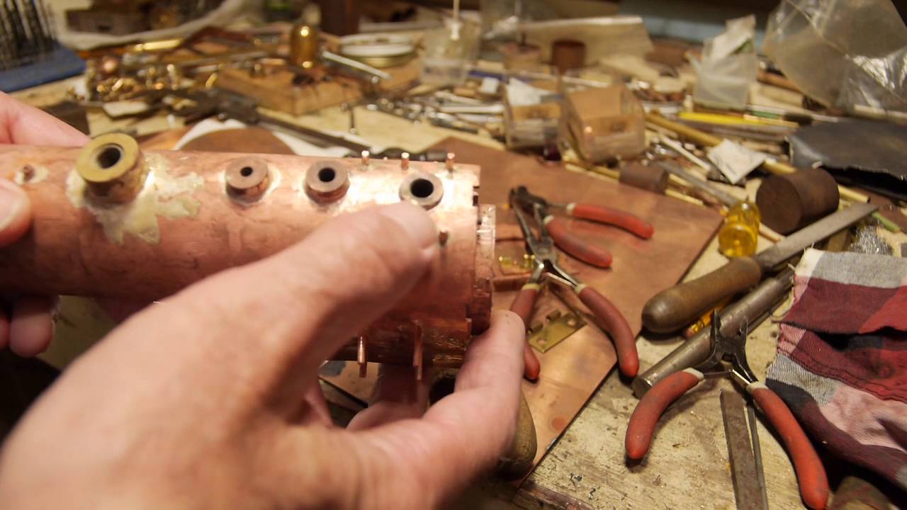 Boiler making for live steam model locomotive. Part 4
