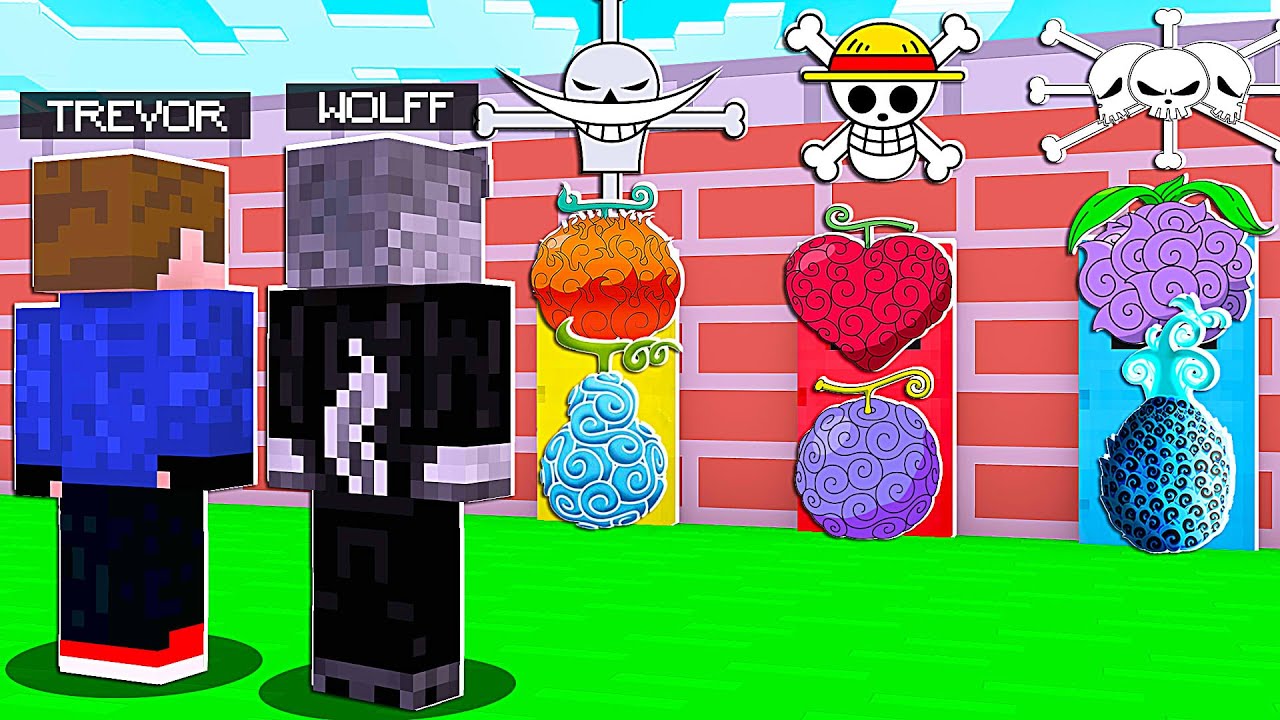 NÃO ESCOLHA A PORTA ERRADA DE ONE PIECE COM NOVOS MODOS DO LUFFY E NOVAS FRUTAS NO MINECRAFT!