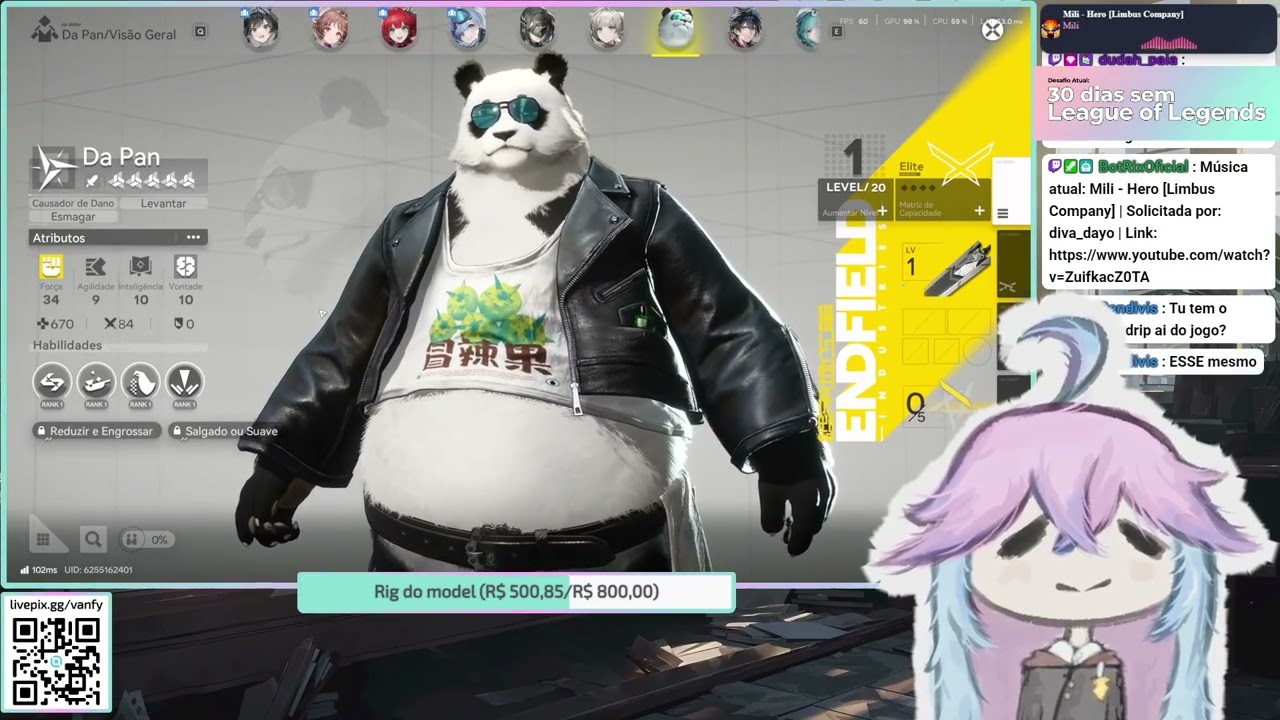 🔴 VTuber BR | Três live | !bearry !comandos