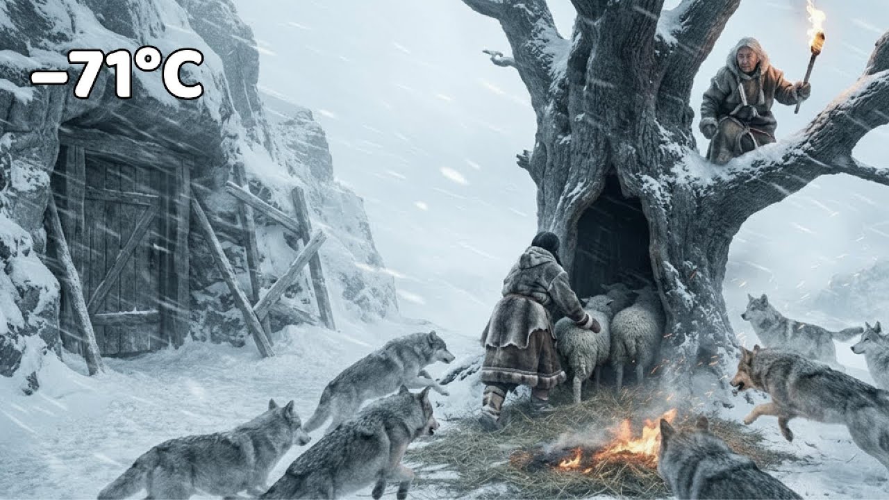 &ndash;71&deg;C Blizzard: An 80-Year-Old Widow and Granddaughter Save Their Sheep in a Hollow Tree