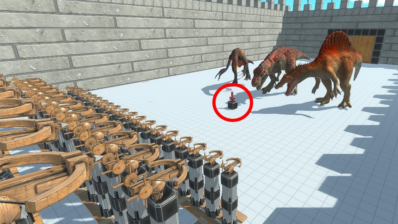 ⚡ 100 Ballista vs All Units . Kill the BOX to SURVIVE 🦖 Animal Revolt Battle Simulator 🦕