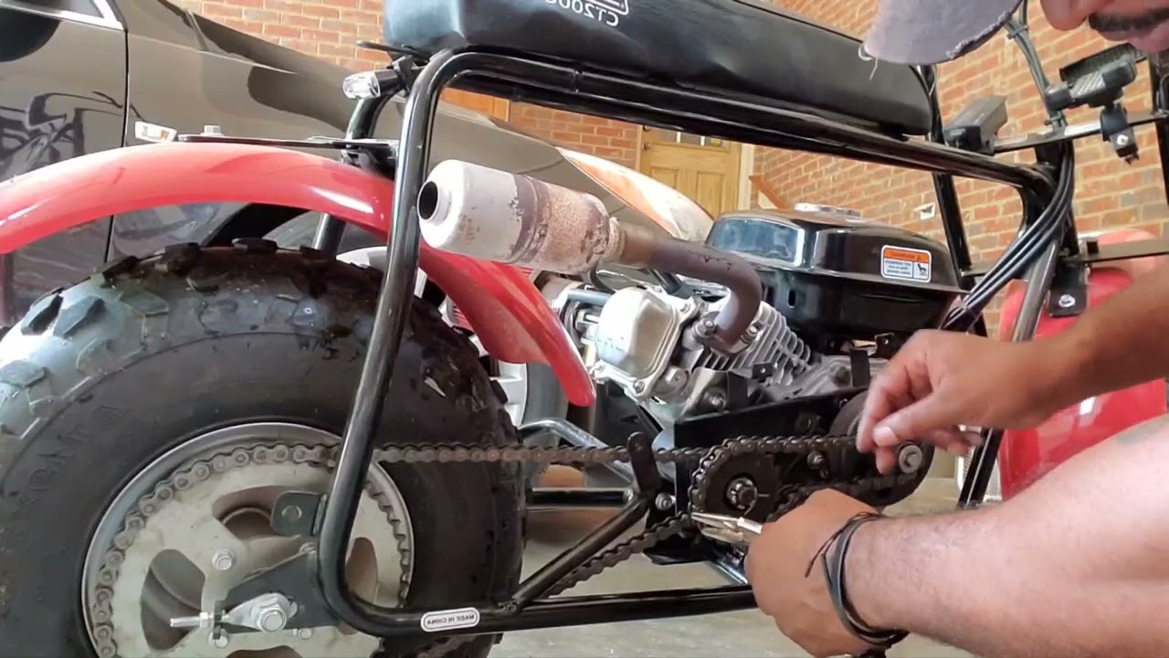 jackshaft vs straight chain on coleman mini bike  ct200u-a 196cc