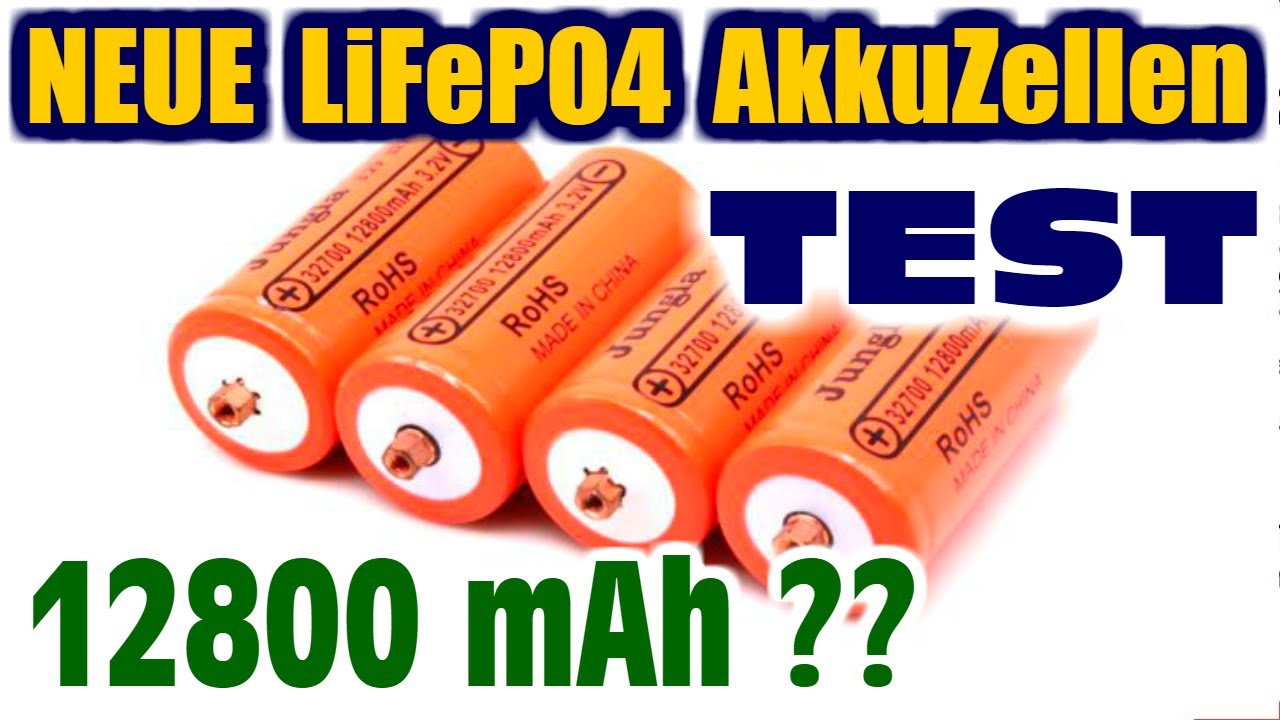 Neue LiFePO4 12800 mAh ! Jungla 32700 Akku Zellen Test Stromspeicher für Solaranlage Balkonkraftwerk