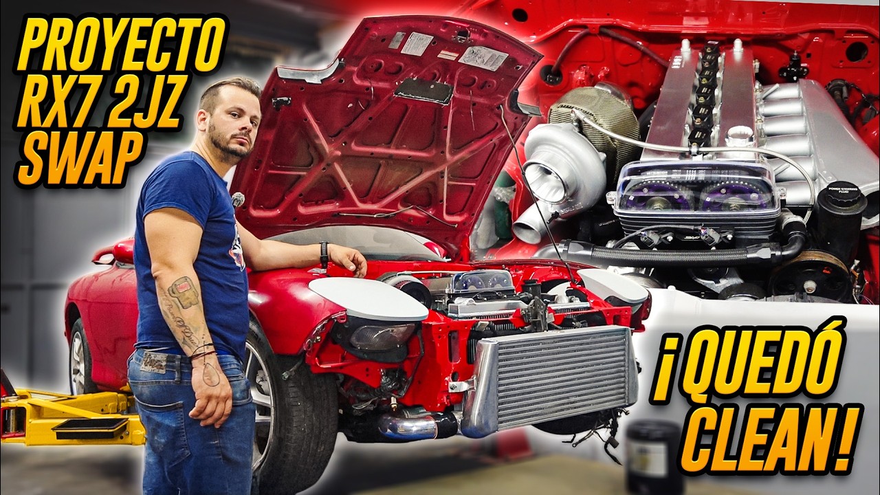VUELVE el Mazda RX-7 2JZ | Engine Bay IMPECABLE y piezas como NUEVAS | Tuner Garage