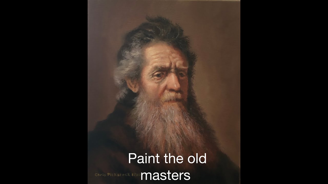 #53 Paint in the Style of Rembrandt. 'Portrait of an Old Man'