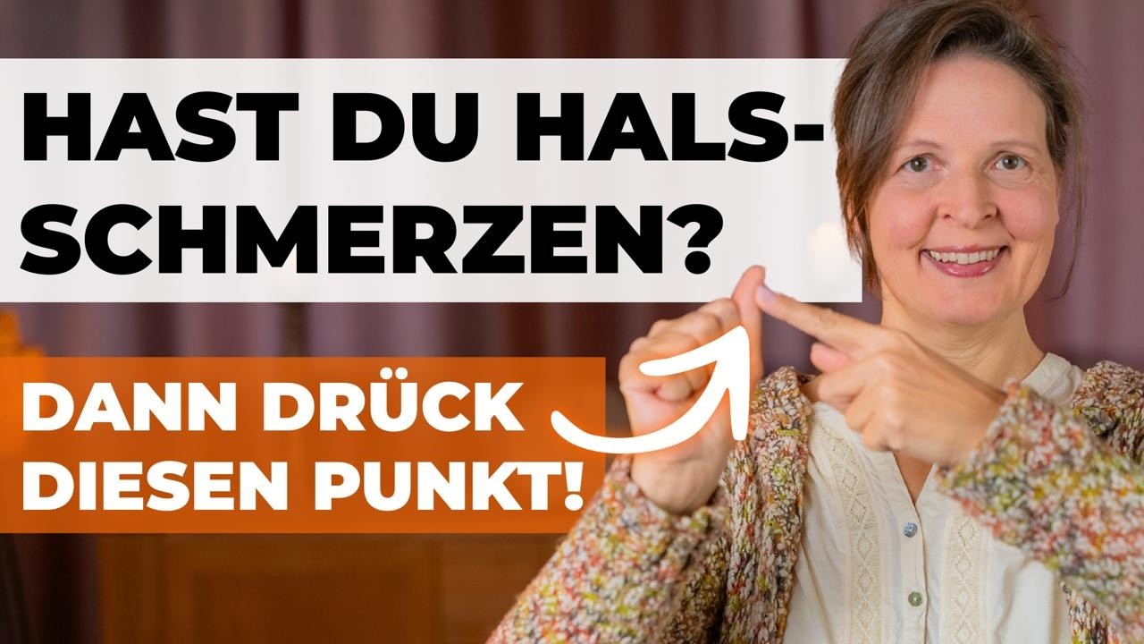 Natürliche Hilfe bei Halsschmerzen mit diesem TCM-Punkt