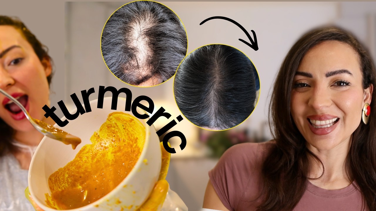 DIY Turmeric Mask For Hair Loss (Major Hair Growth!! + Science)