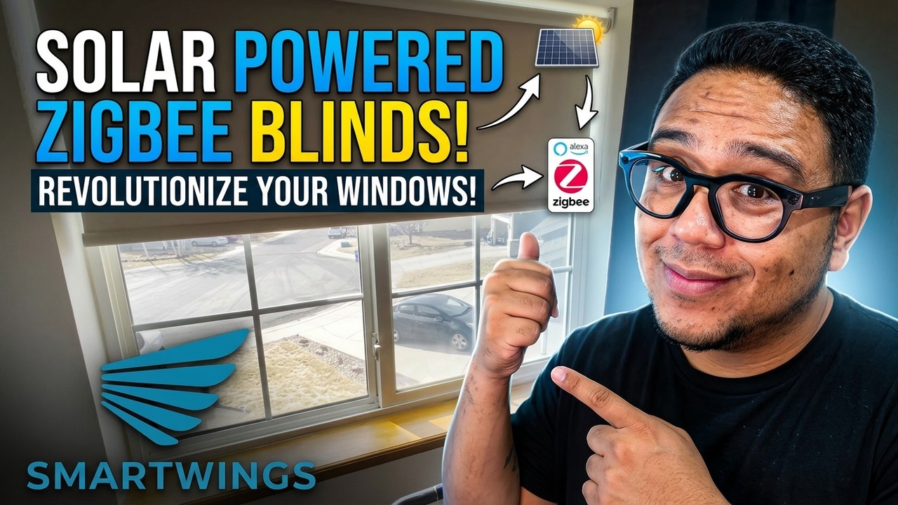 SMARTWINGS Motorized Roller Shades Review (Zigbee + Solar Panel)