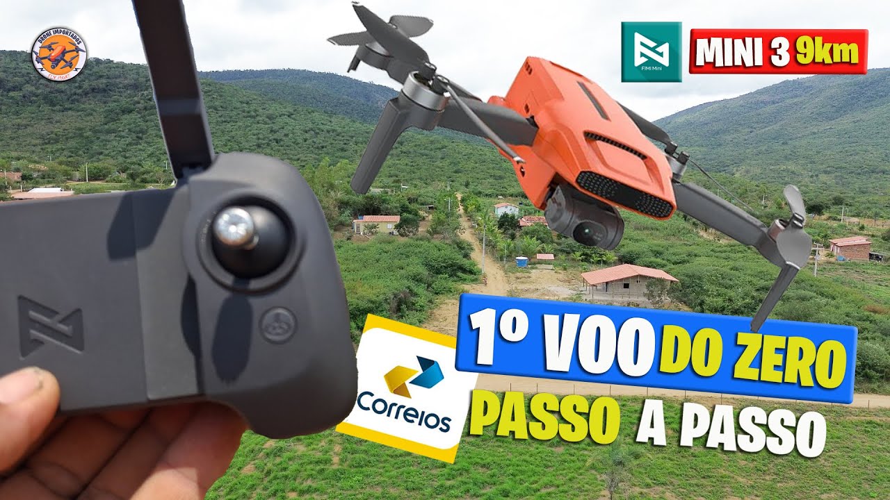 PRIMEIRO VOO PASSO A PASSO DRONE FIMI MINI 3 9KM 4K