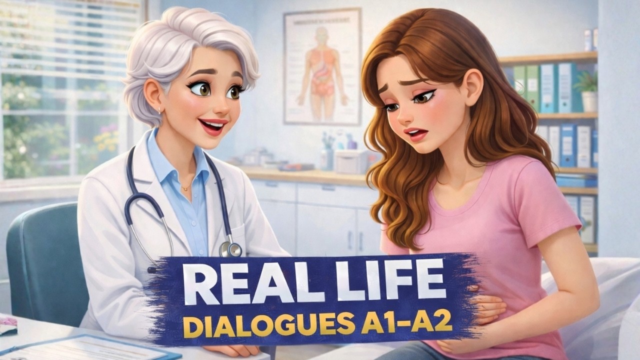English Conversations for Beginners (A1-A2) | Real Life Dialogues | 10 Minutes