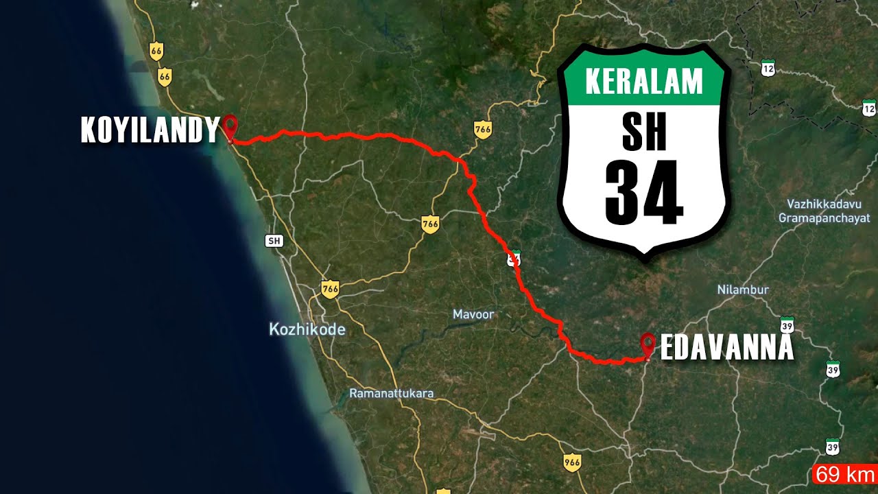 SH-34 Edavanna To Koyilandy || Kerala State Highways || Road Explore