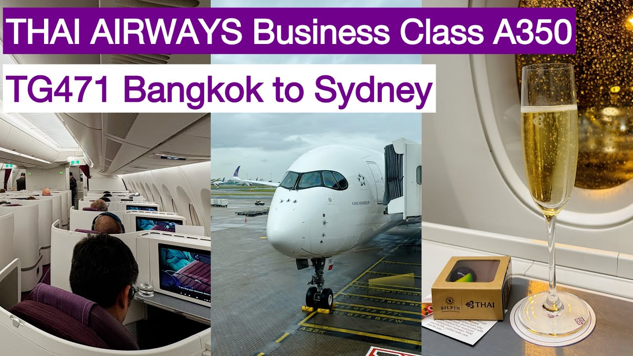 THAI AIRWAYS Business Class Experience | Luxury Journey Bangkok to Sydney | Flight TG471 A350 Review
