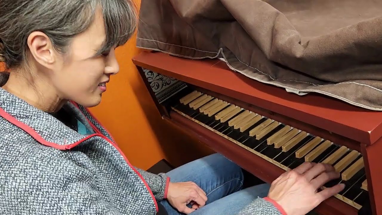 @viennateng playing a harpsichord