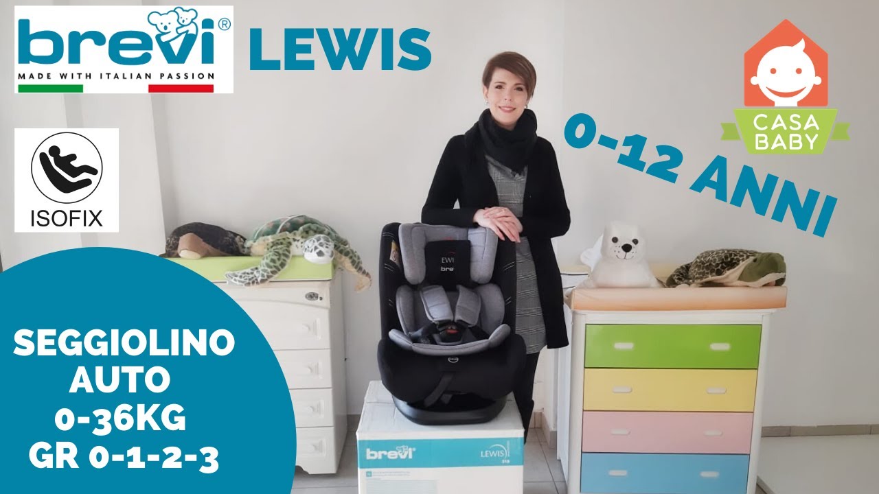 SEGGIOLINO AUTO GRUPPO 0/1/2/3 ISOFIX 0-36kg: LEWIS BREVI - Video Tutorial