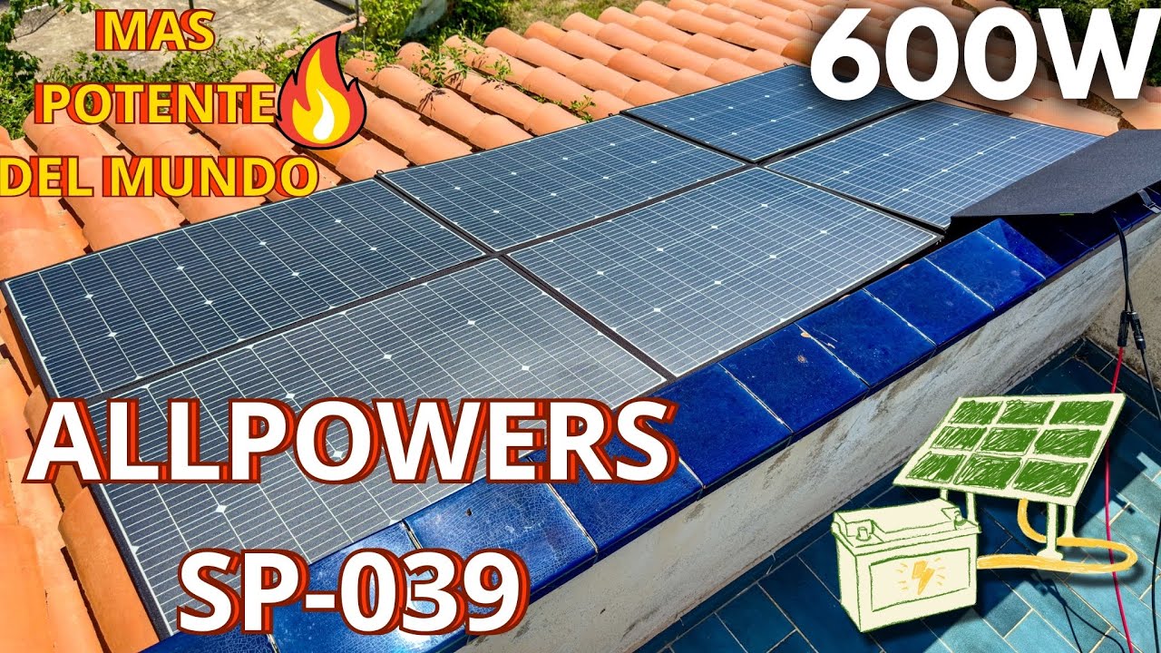 ☀️💪 PANEL SOLAR PORTÁTIL DE 600W: POTENCIA MÁXIMA EN MOVILIDAD 🔋 ALLPOWERS SP-039  #SOLAR #ALLPOWERS