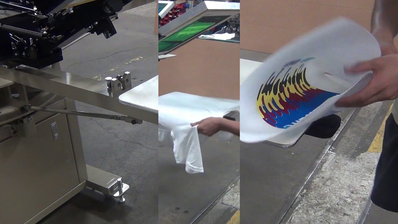 American Rototex 8-Color, 4-Station Textile Screen Printer