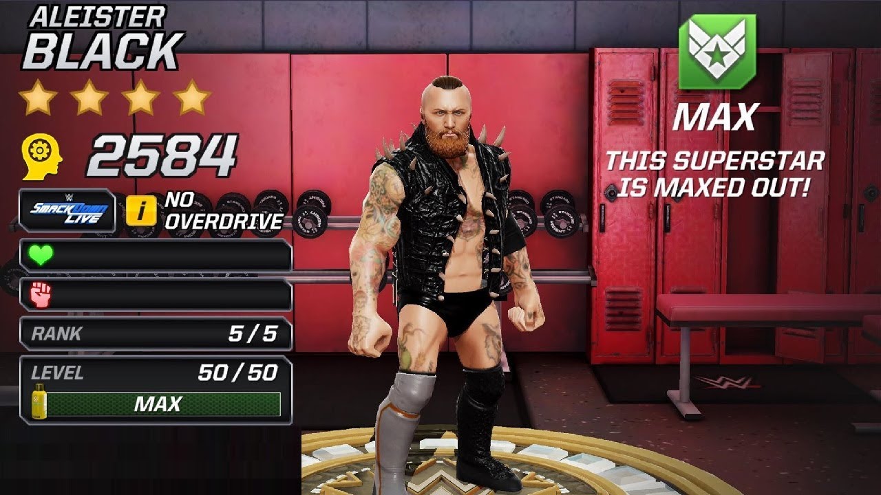 WWE Mayhem - Maxing Out 4 Star Aliester Black