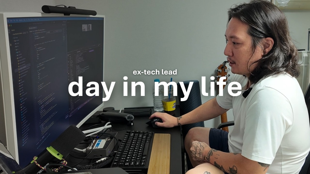 day in the life of a software engineer | senior dev in Korea working from home