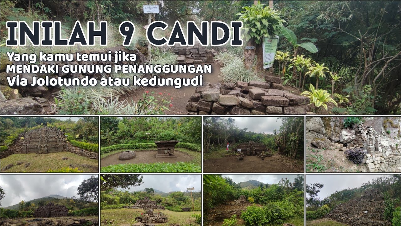 Inilah 9 CANDI yang kamu temui jika Mendaki GUNUNG PENANGGUNGAN Via Jolotundo atau Kedungudi