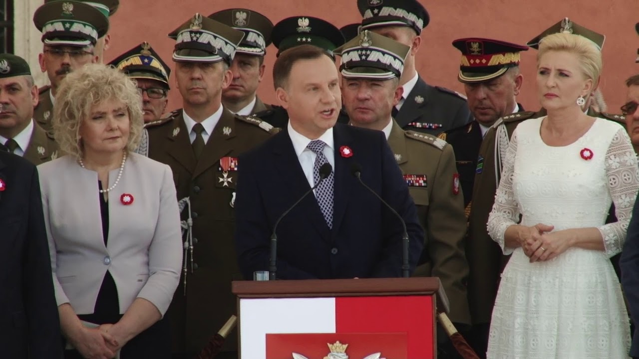 Przemówienie prezydenta Andrzeja Dudy podczas obchodów Święta 3. Maja.