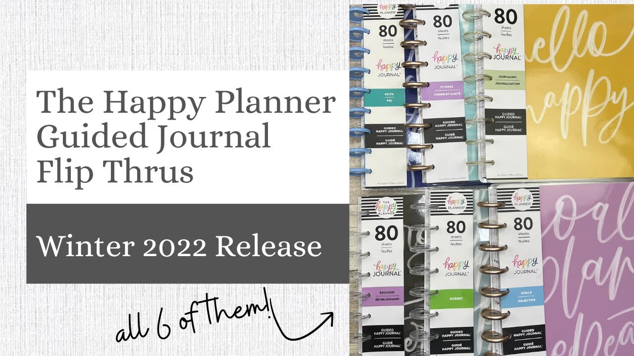 Happy Planner Winter Release: All the Guided Journals!