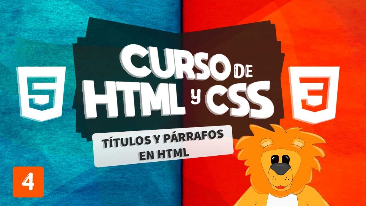 Curso de HTML y CSS 2021 | 04 T&iacute;tulos, P&aacute;rrafos y sus estilos