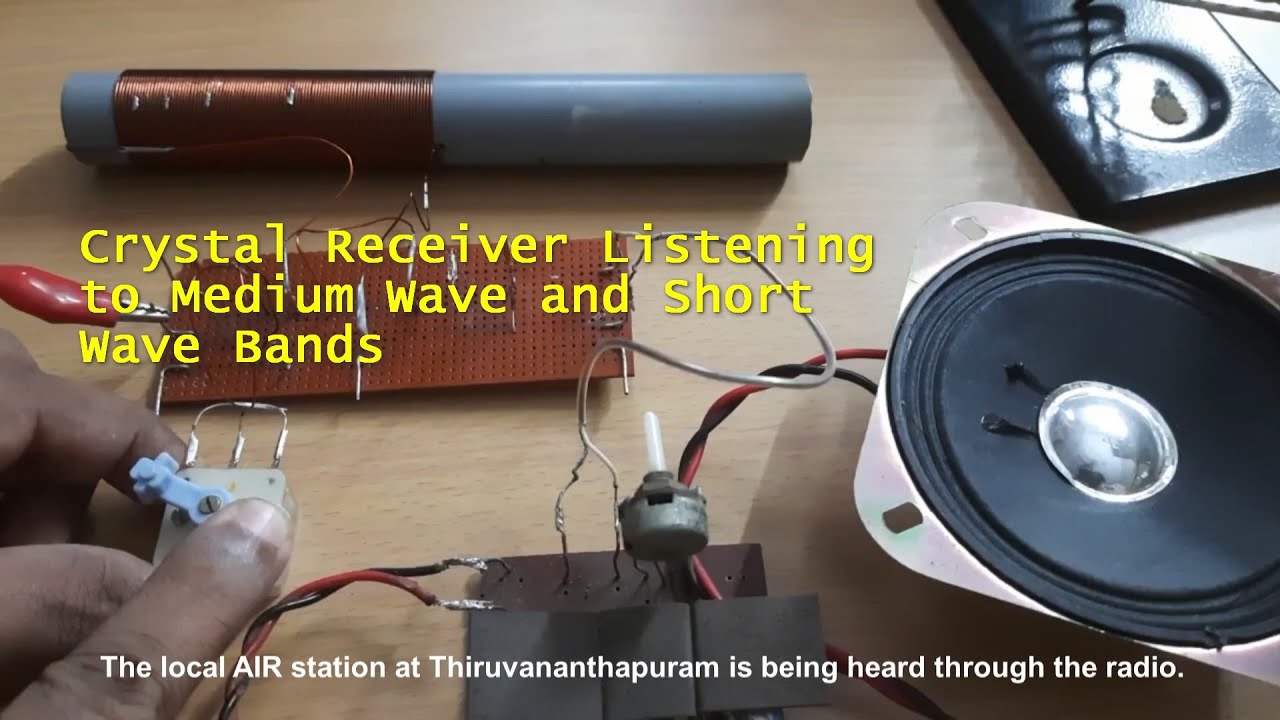Crystal Radio Working on Medium Wave and Short Wave Bands