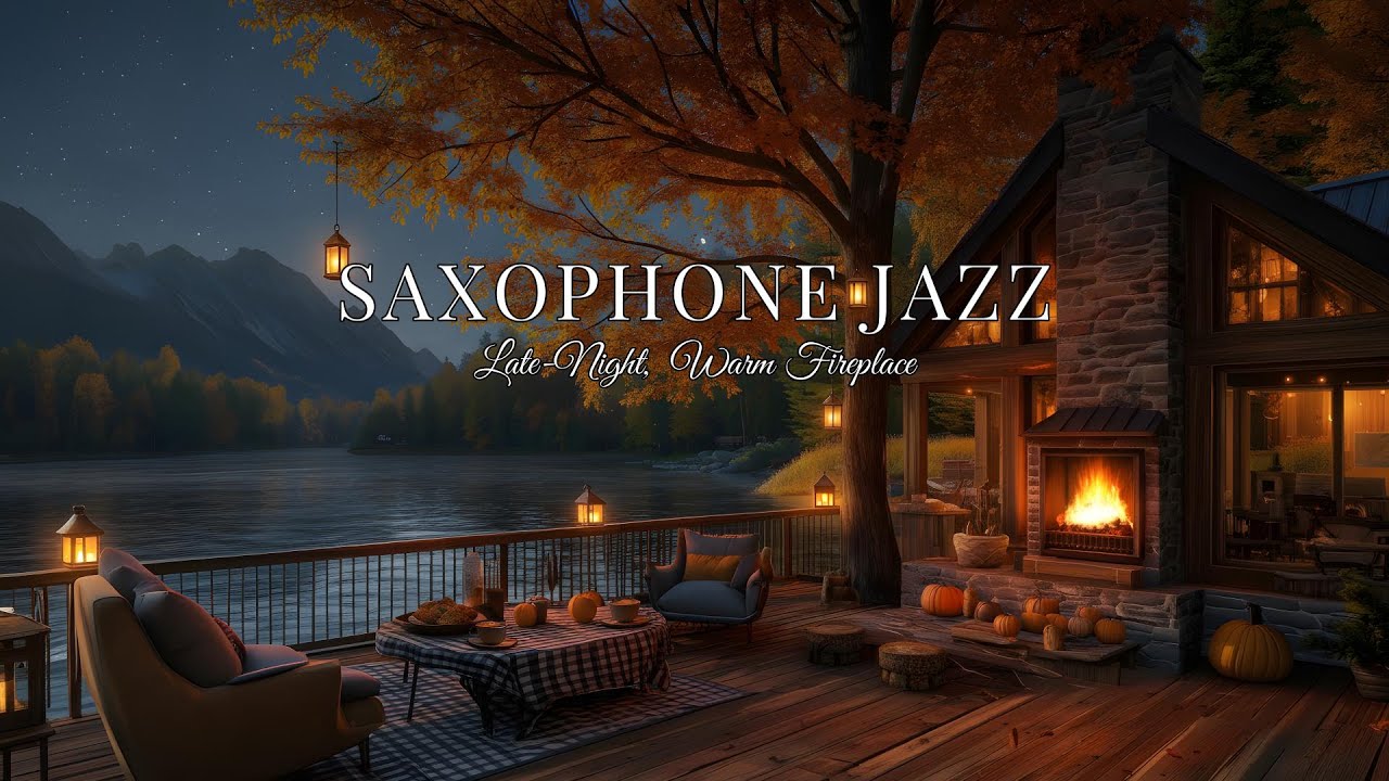 Winter Coffee Shop Chill Jazz ❄️ Fireplace Sounds for Relaxation