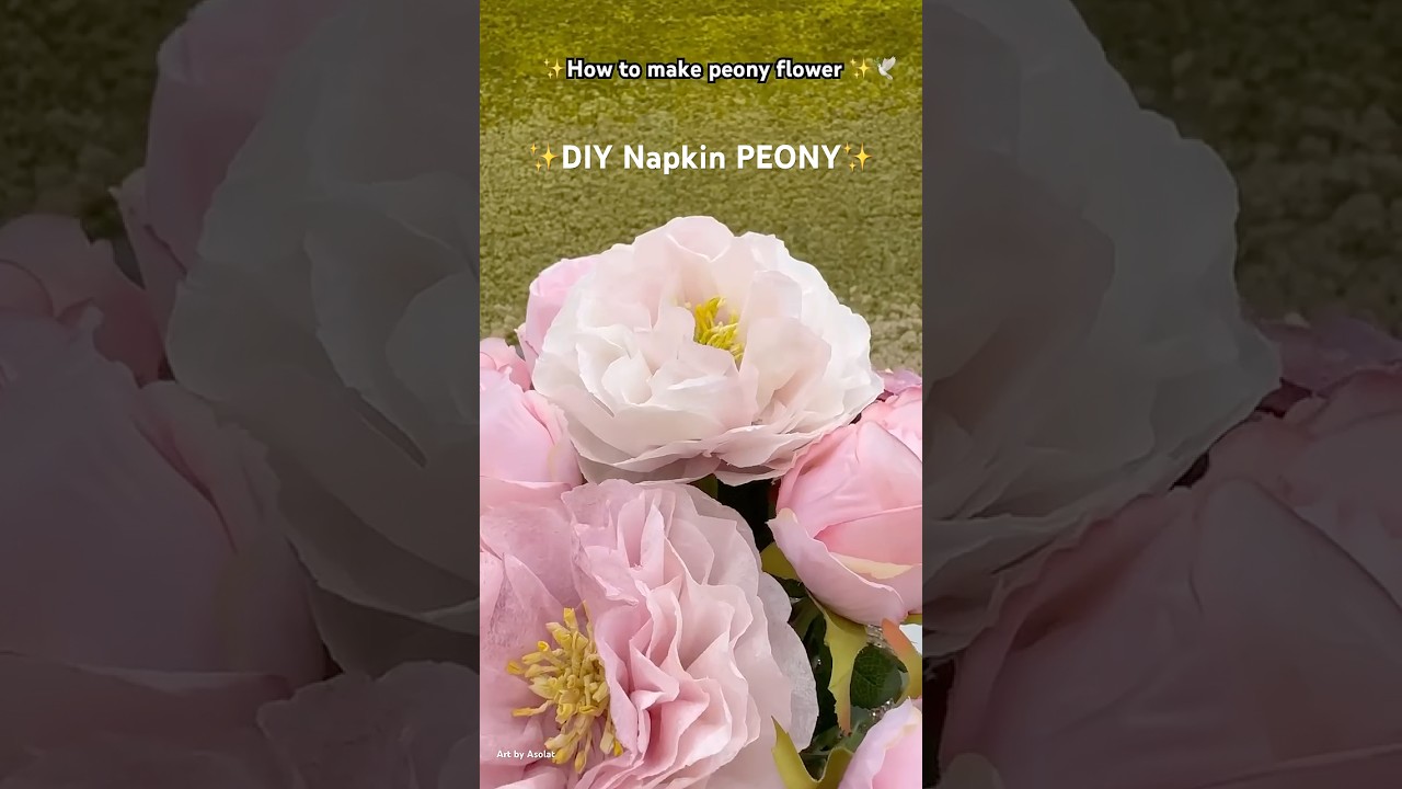How to Make a  Peony Flower | DIY Paper flower