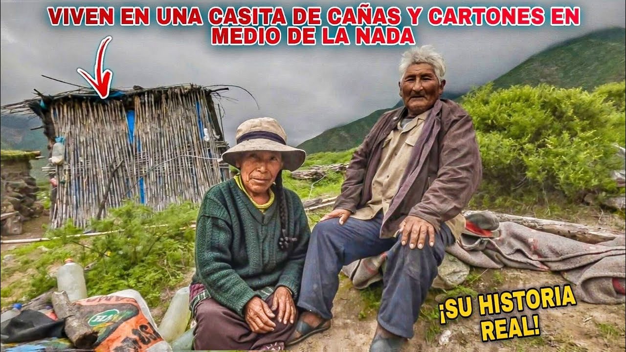 DON LEÓN tiene 78 años y VIVE con su hija ADOPTIVA de 57 años en una humilde casita de CAÑA Y CARTÓN
