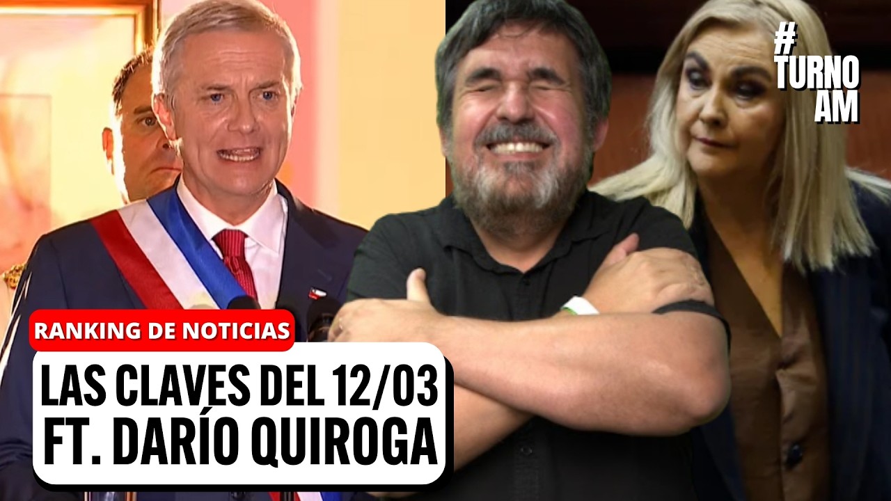 Kast debuta con DECRETAZOS y la UDI gana la Cámara: Ranking de noticias con Darío Quiroga | #TURNOAM