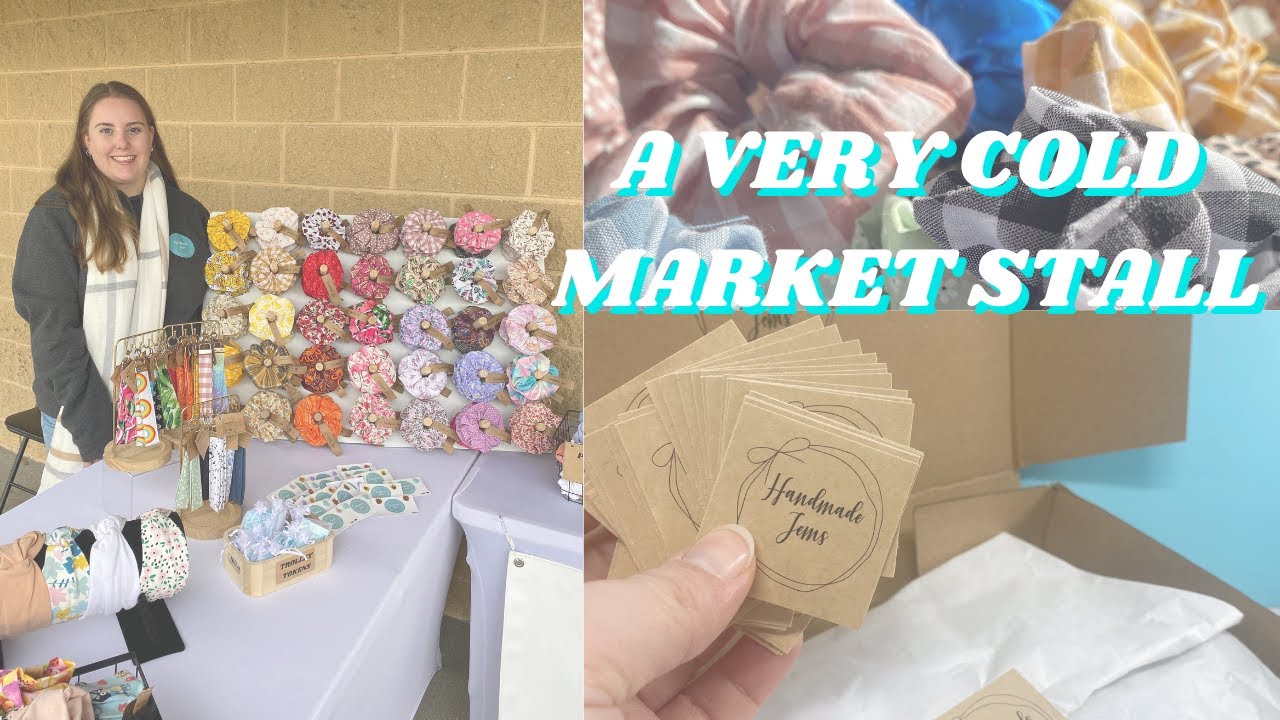 LAST MINUTE MARKET STALL- 4 days to prepare a market stall, lots of sewing & cold market day vlog