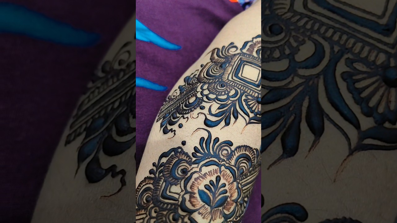 patchwork mehndi design 